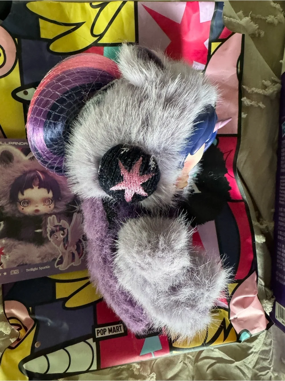 Skullpanda x My Little Pony Twilight Sparkle Plush Doll Pendant Pop Mart Rare